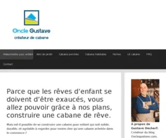 Onclegustave.com(Plan cabane enfant) Screenshot