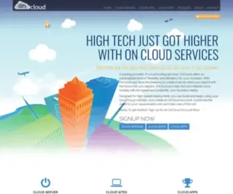 Oncloud.com(Fast, Secure, Cloud Computing Infrastructure) Screenshot