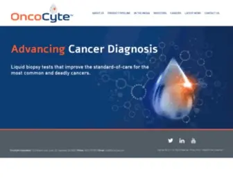 Oncocyte.com(Oncocyte’s mission) Screenshot