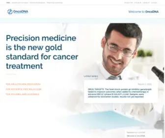 Oncodna.com(OncoDNA Website's homepage presenting OncoDNA's activiies by pillars) Screenshot