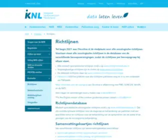 Oncoline.nl(Richtlijnen) Screenshot