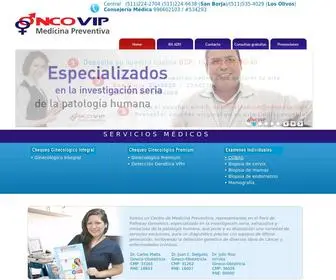 Oncovip.com(Oncovip Medicina Preventiva) Screenshot