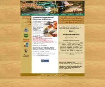 ONCRC.org(The Ozark Natural and Cultural Resource Center) Screenshot