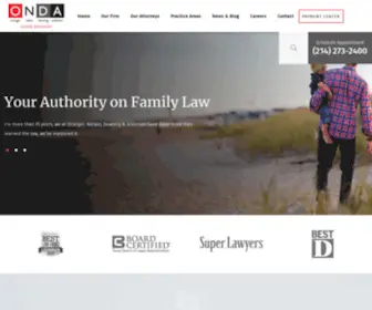 Ondafamilylaw.com(Dallas Divorce Lawyers) Screenshot