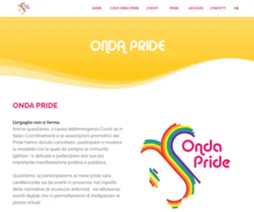 Ondapride.it(Homepage) Screenshot