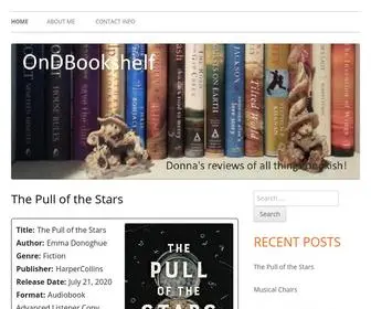 Ondbookshelf.com(Donna's review of all things bookish) Screenshot