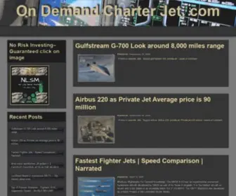 Ondemandcharterjet.com(Charter jets) Screenshot