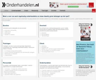 Onderhandelen.nl(Cursus, training en 100en tips over onderhandelen) Screenshot