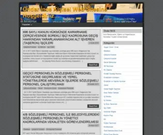 Onderince.com(Önder İnce Kişisel Web Sitesine Hoşgeldiniz…) Screenshot