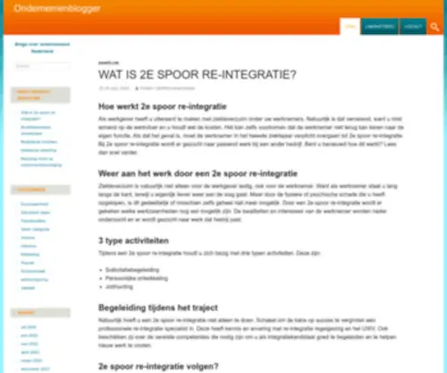 Ondernemenblogger.nl(Blogs over ondernemend Nederland) Screenshot