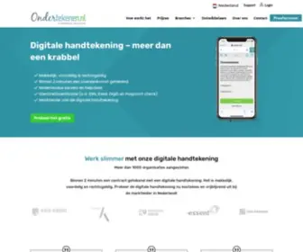 Ondertekenen.nl(Binnen 2 minuten een contract getekend met een digitale handtekening. Het) Screenshot