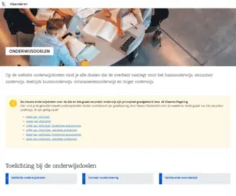 Onderwijsdoelen.be(Onderwijsdoelen) Screenshot