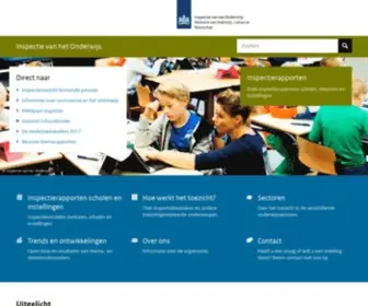 Onderwijsinspectie.nl(De inspectie houdt toezicht op de kwaliteit van het onderwijs) Screenshot