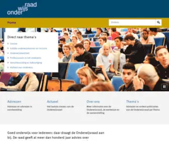 Onderwijsraad.nl(Goed onderwijs voor iedereen) Screenshot