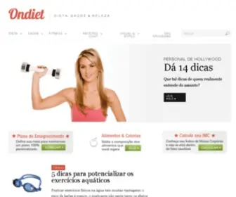 Ondiet.com.br(Dieta, Receitas Light, Saúde & Beleza) Screenshot