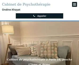 Ondinekhayat.com(Psychopraticienne à Paris 16) Screenshot