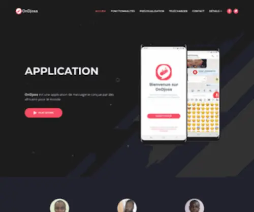 Ondjoss.com(Application de messagerie instantannée) Screenshot