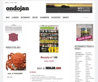 Ondojan.com(La guía para comer bien en Gipuzkoa \) Screenshot