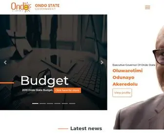 Ondostate.gov.ng(Ondo State Government) Screenshot