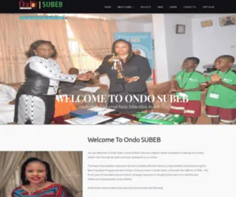 Ondosubeb.com(The Official Ondo State Basic Universal Education Board SUBEB Website) Screenshot