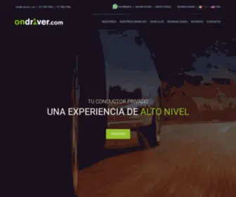 Ondriver.com(La plataforma de transporte ejecutivo con el mejor servicio y tarifa del mercado) Screenshot