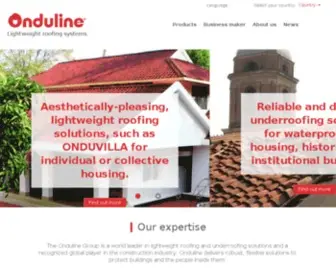 Onduline-Pro.com(About 80 years international roofing and waterproofing expertise l Onduline Corporate) Screenshot