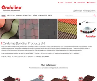 Ondulineshop.com(Onduline Building Products Ltd) Screenshot