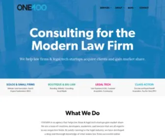 One-400.com(Law Firm Marketing & Law Innovation Agency) Screenshot