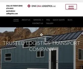 One-Calllogistics.com(One Call Logistics) Screenshot
