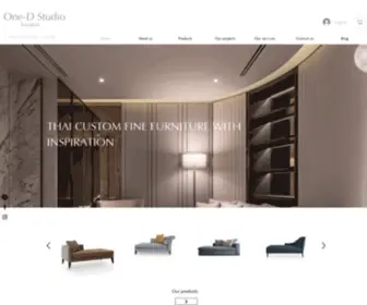 One-Dstudio.com(One-D Studio Thai Custom Fine Furniture) Screenshot