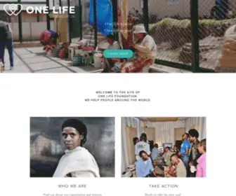 One-Life-Foundation.org(One Life Foundation) Screenshot