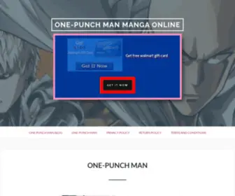 One-Punchmanmanga.com(ONE-PUNCH MAN Manga Online) Screenshot