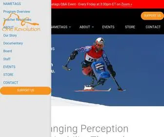 One-Revolution.org(Turn perception of disability upside down) Screenshot