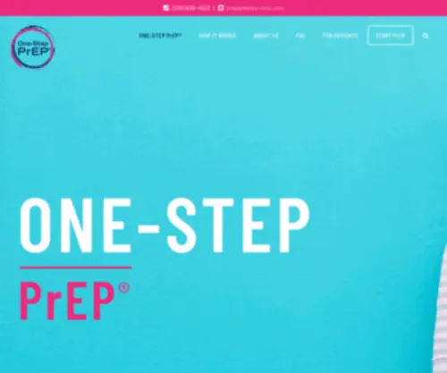 One-Step-Prep.com(Kelley-Ross One-Step PrEP®) Screenshot