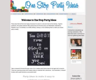 One-Stop-Party-Ideas.com(Party Ideas) Screenshot