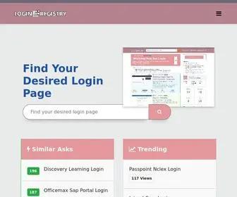 One23Portal.com(Get easy access to login page of any website) Screenshot