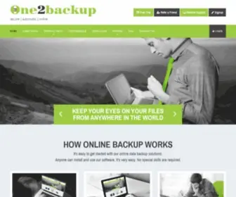 One2Backup.com(Online Data Backup Software) Screenshot