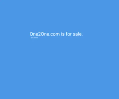 One2One.com(One2One) Screenshot