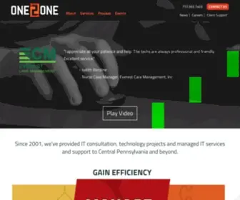 One2Oneinc.com(Managed IT Services and Technical Support) Screenshot