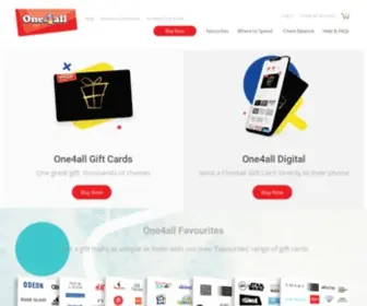 One4Allgiftcard.co.uk(Thousands of choices with one gift card) Screenshot