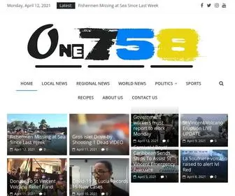 One758.com(St Lucia news) Screenshot