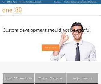 One80Services.com(Custom Software Development Solutions) Screenshot