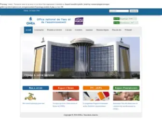 Oneabf.com(Office national de l'eau et de l'assainissement) Screenshot