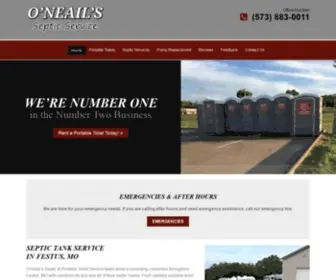 Oneailssepticservice.com(Septic Tank Service in Festus) Screenshot