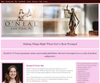 Onealfirm.com(O'Neal Law Firm P.C) Screenshot