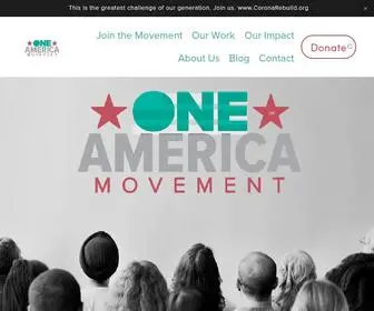 Oneamericamovement.org(One America Movement) Screenshot