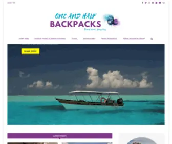 Oneandhalfbackpacks.com(One and Half backpacks) Screenshot