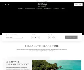 Oneandonlyreethirah.com(One&Only Reethi Rah) Screenshot