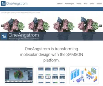 Oneangstrom.com(Molecular design) Screenshot