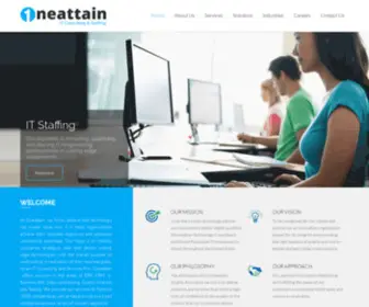 Oneattain.com(IT Consulting) Screenshot